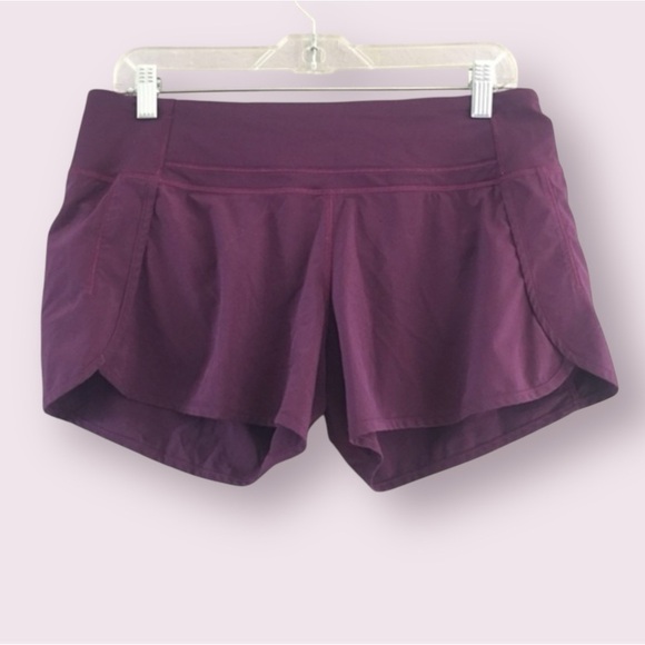 LULULEMON HOT HOTIE SHORTS 4” INSEAM PURPLE SIZE 6 - Picture 1 of 4